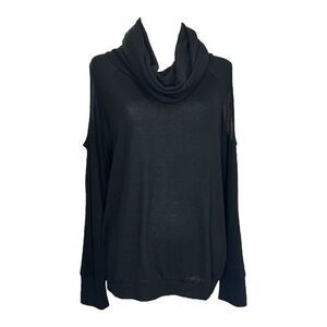I Jeans‎ by Buffalo Women's Black Cowl Neck Pullover Sweater Size L